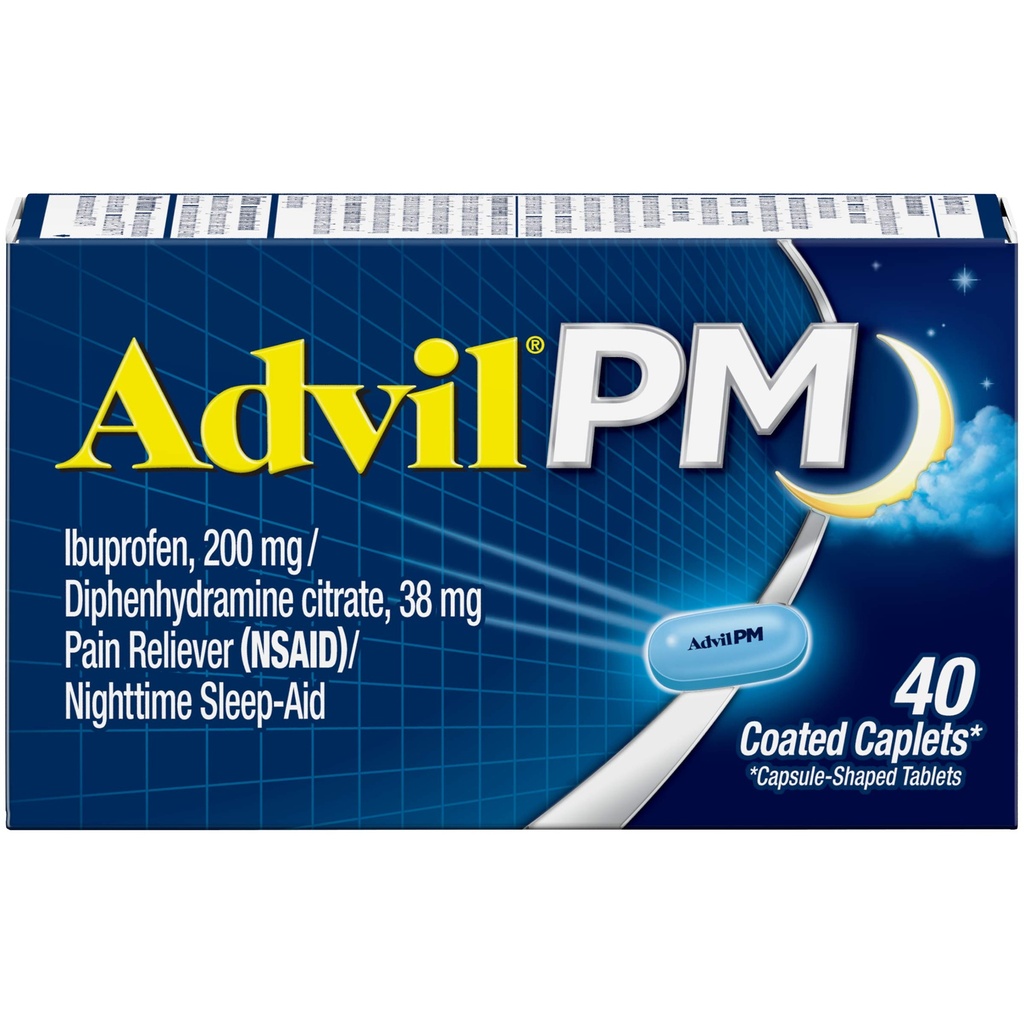 Advil PM 200 mg Επικαλυμμένο Caplets 40 ea