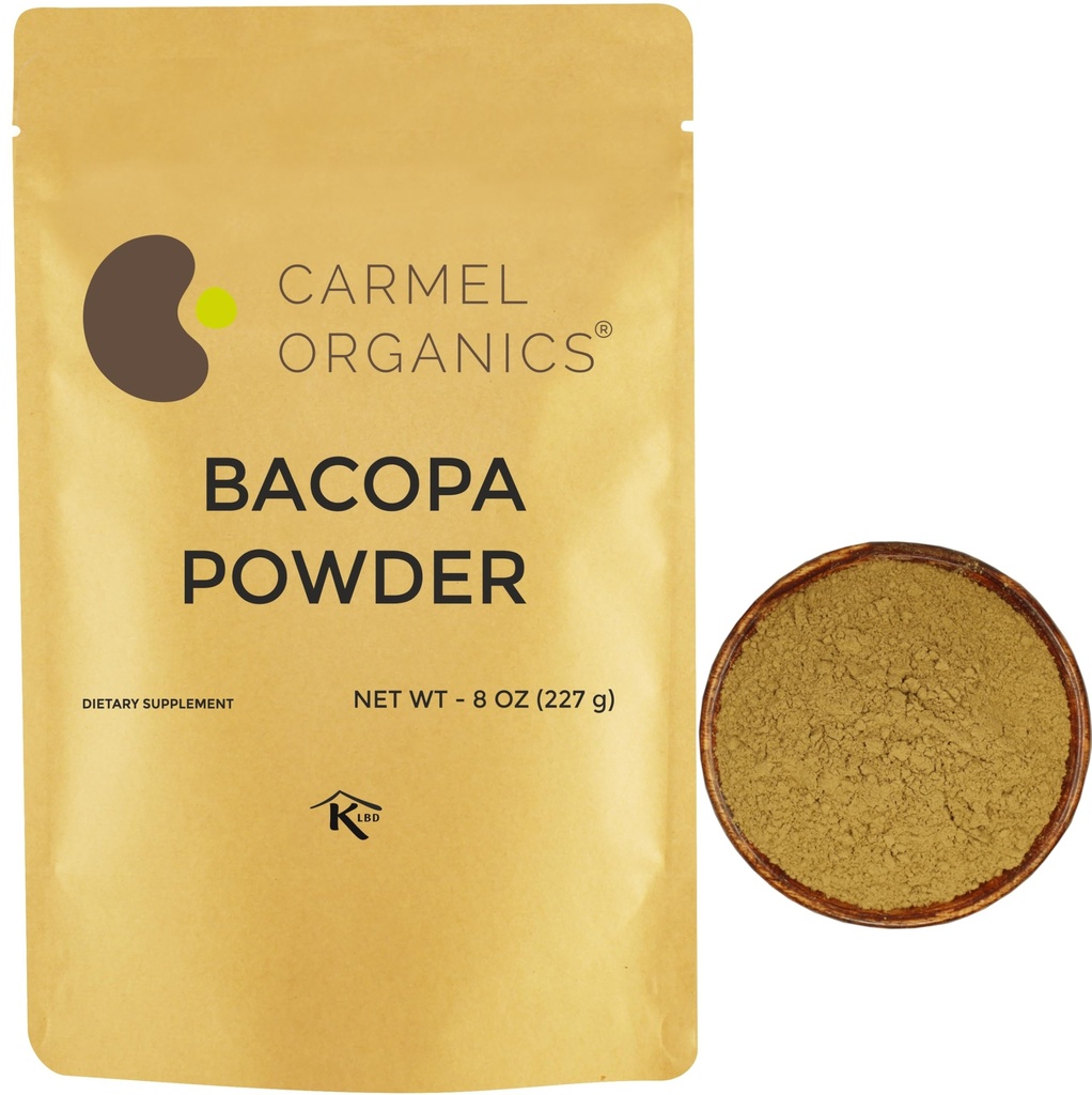 CARMEL ORGANICS Bakopa Monnieri/Brahmi Powder 8 Ουγγιά ή 0.5 Lb/ 227 Grams(Pack of 1) 