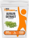 BulkSupplements.com Alfalfa Extract Powder - Alfalfa Supplement, Green Superfood Powder - Vegan & Gluten Free, Green Supplements - 500mg ανά Σερβίρισμα, 1kg (2,2 lbs) (Συσκευασία των 1)