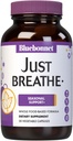 Bluebonnet Nutrition JustBreathe, Εποχική Υποστήριξη*, Μη ΓΤΟ, Kosher Πιστοποιημένο, χωρίς γλουτένη, χωρίς σόγια, χωρίς γαλακτοκομικά, 30 κάψουλες λαχανικών, 15 σερβιέτες