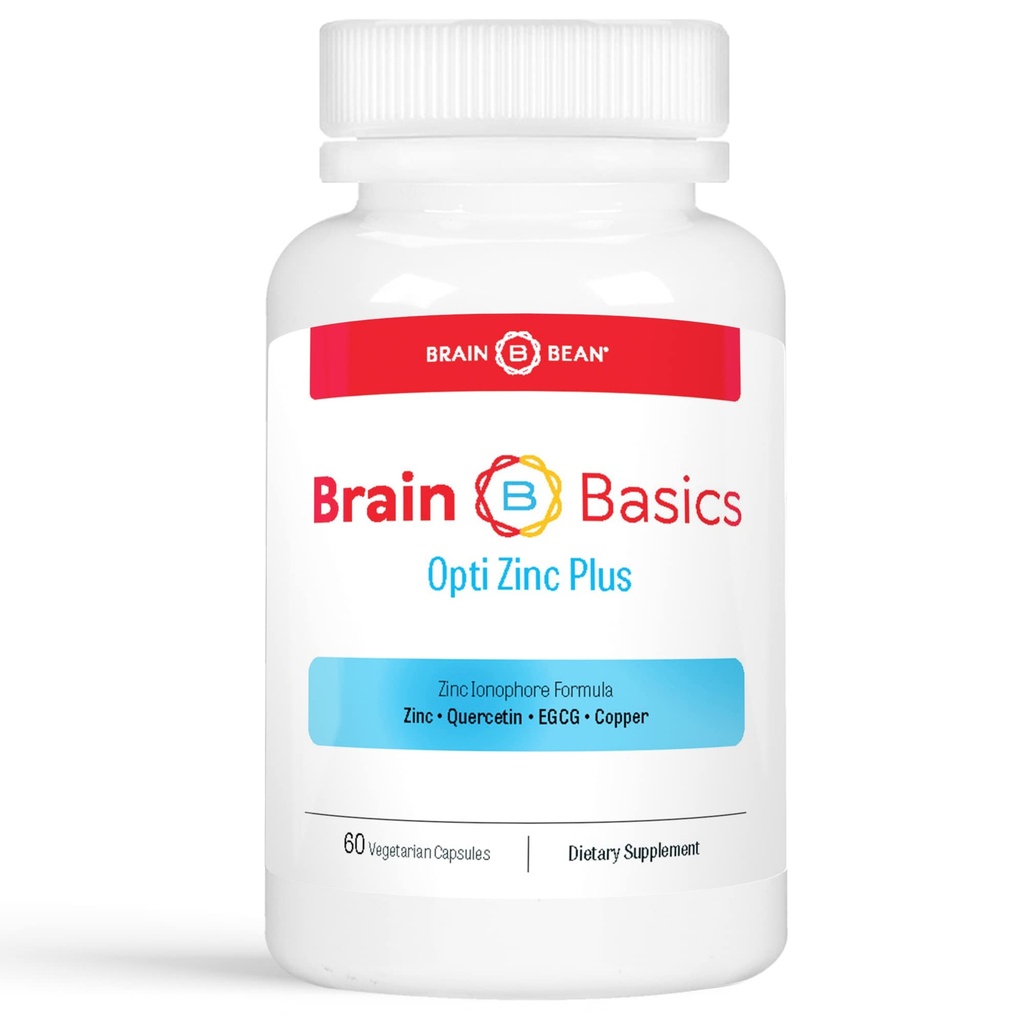 Brain Basics Opti Zinc Plus - Συμπλήρωμα ψευδαργύρου με Quercetin, EGCG και χαλκό.