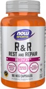 NOW Foods Sports Nutrition, R&R Rest and Repair, Recovery*, Promotes Restful Sleep*, Preserves Lean Mass, Reduces Post-Workout Soreness*, Vegan, NGMO, 90 Veg Capsules