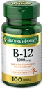 Nature's Bounty Vitamin B12, Supports Energy Metabolism, 1000 mcg, 100 Count,.
