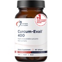 Σχέδια για την υγεία Curcum-Evail 400 - Βιοδιαθέσιμα συμπληρώματα κουρκουμίνης - τεχνολογία γαλακτωματοποίησης Εύας - Curcumin C3 Complex with Turmeric Oil + Βιταμίνη Ε, μη GMO (60 Softgels)