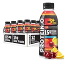 Protein2o 15g Whey Protein Isolate Hydration Drink Plus Energy & Focus, 350mg ηλεκτρολυτών, 125mg καφεΐνης, Χωρίς ζάχαρη, Cherry Lemonade, 16,9 oz Μπουκάλι (πακέτο των 12)