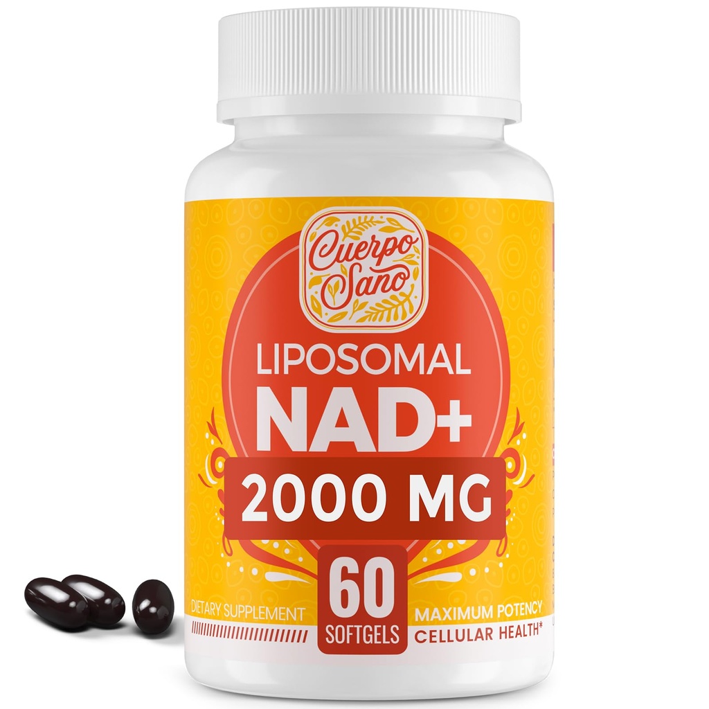 2000 MG NAD συμπλήρωμα, Λιποσωμική NAD+ με υψηλή απορρόφηση, πιο αποτελεσματική από Νικοτιναμίδη Ριβοζίδιο, Pure & Plus συμπλήρωμα ενίσχυσης, Άμυνας γήρανσης, Μεταβολισμός & Κυτταρικό, 60 softgels