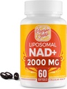 2000 MG NAD συμπλήρωμα, Λιποσωμική NAD+ με υψηλή απορρόφηση, πιο αποτελεσματική από Νικοτιναμίδη Ριβοζίδιο, Pure & Plus συμπλήρωμα ενίσχυσης, Άμυνας γήρανσης, Μεταβολισμός & Κυτταρικό, 60 softgels