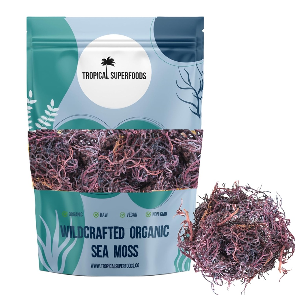 100% Wildcrated Full Spectrum Purple Sea Moss 
