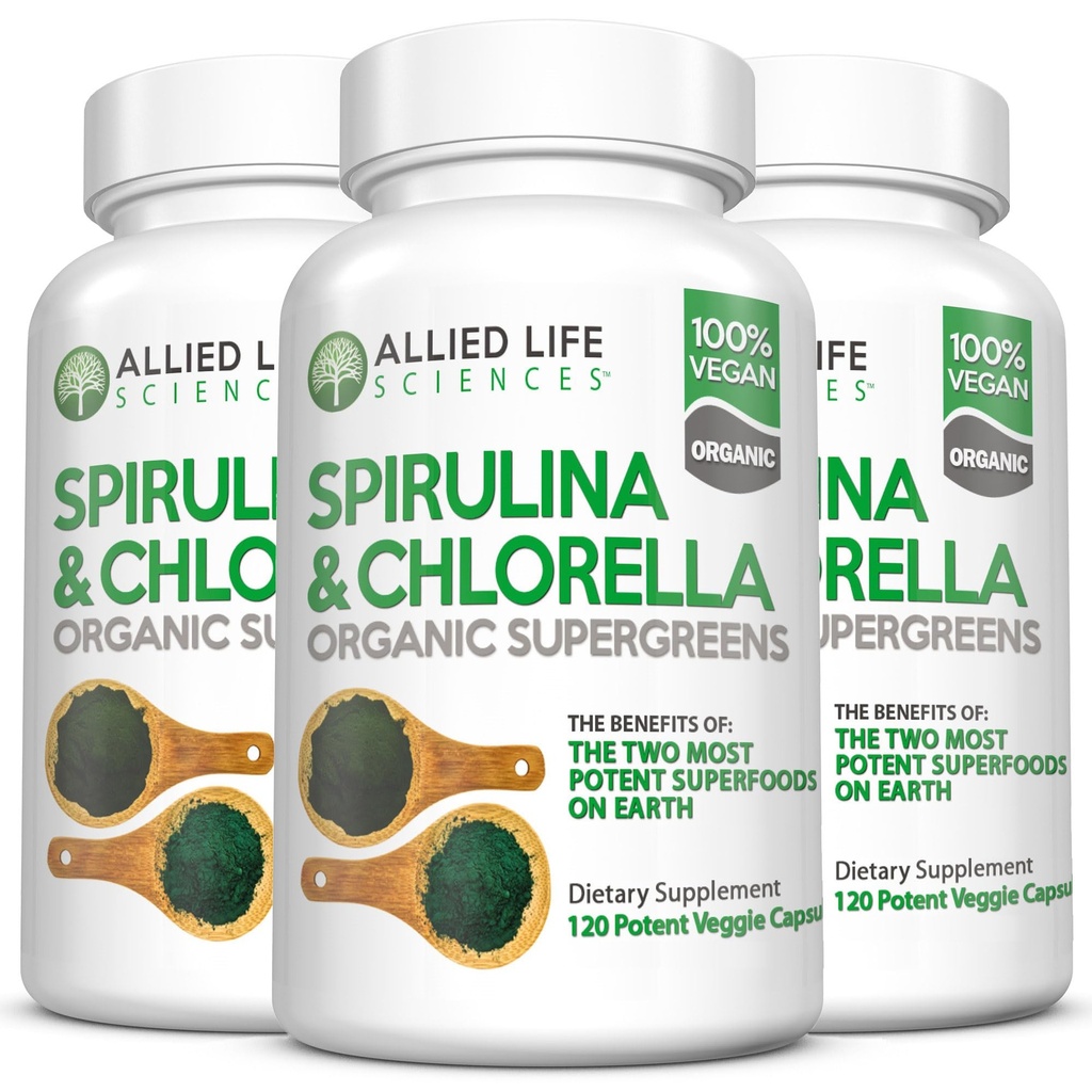 Συμμαχική ζωή Spirulina και Chlorella 