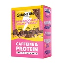 Quantum Energy Square: Energy Bar with Caffeine & 10g Protein. Delicious Healthy Snack On The Go. (Vegan, Gluten-free, Soy-free, Dairy-free) (Dark Chocolate Pink Himalayan Salt)