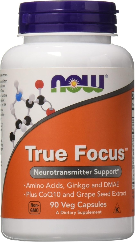 Now Foods True Focus, 90 Veg Capsules (2 Pack)