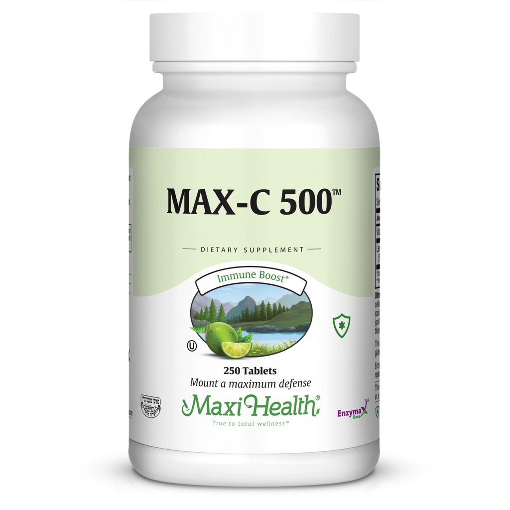 Maxi Health MAX C 500 mg - Βιταμίνη C - με Lemon Bioflavonoids Complex - 250 δισκία