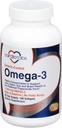 Omega-3 Enteric-Coated Fish Oil Supplements, Triglyceride Form, 1100 mg Total Omega-3 Fatty Acids, Non-Dairy and Gluten-Free, Special Enteric Coated Softgels for No Fishy Burps - 180 Count