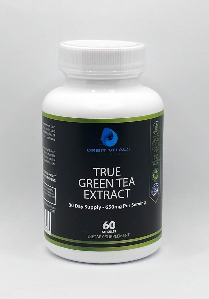 True Green Tea Extract: Premium Green Tea Extract for Enhanced Energy, Immune Support, and General Wellness - Antioxidant-Rich Formula for Men and Women