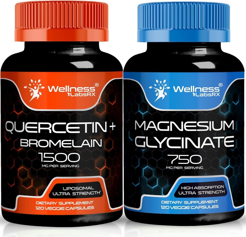 WELNESS LABSRX Quercetin με κάψουλες γλυκοσινικού μαγνησίου