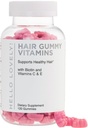 Βιταμίνες μαλλιών Gummies - Biotin 5000 mcg με βιταμίνη Ε, C & ψευδάργυρο, Βιταμίνες ανάπτυξης μαλλιών για γυναίκες & άνδρες - ισχυρότερη, όμορφη μαλλιά, δέρμα & νύχια συμπλήρωμα, μη-GMO & χωρίς γλουτένη - 120 Gummy Bears