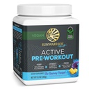 Sunwarrior προ προπόνησης σκόνης Δρυμός Vegan Plant-βασισμένη αντλία συμπλήρωμα, Hydrate, Focus, αντοχή, & Δύναμη Builder Blue Raspberry Pineapple Flavored 30 Υπηρεσίες Ενεργό Preworkout
