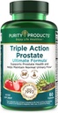 Triple Action Prostate Ultimate Formula – Ανδρικό συμπλήρωμα προστάτη - ψευδάργυρος, πριονισμένο Palmetto, Pygeum, εκχύλισμα ελαίου σπόρων κολοκύθας & φυτοστερόλες – Υποστηρίζει την ουρική ροή, την ουροδόχο κύστη και την καρδιακή υγεία – 60 κάψουλες