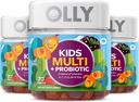 OLLY Kids Multivitamin + Probiotic Gummy, Vitamins A, C, D, E, B, Zinc, Probiotics, Chewable Supplement, Berry Flavor, 70 Count (3 Pack)