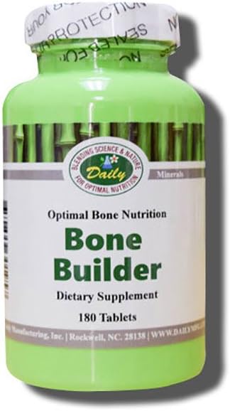 Daily Manufacturing Builder (Vitamin's C, D3, K2, Ασβέστιο, Μαγνήσιο, Στρόντιο, Βόριο, Υδροχλωρική Σιλικόνης & Βηταΐνης) 180 δισκία