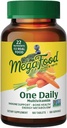 MegaFood One Daily Multivitamin για γυναίκες και άνδρες, ανοσοποιητικό συμπλήρωμα υποστήριξης με Real Food, Vitamin C & Vitamin B, Υγεία των οστών, Κυτταρική ενέργεια Μεταβολισμός, χορτοφάγοι, μη ΓΤΟ, 180 δισκία