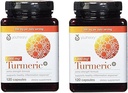 Youtheory Turmeric Extra Strength Formula Capsules 1,000 mg per Daily, 120 Count (Pack of 2)