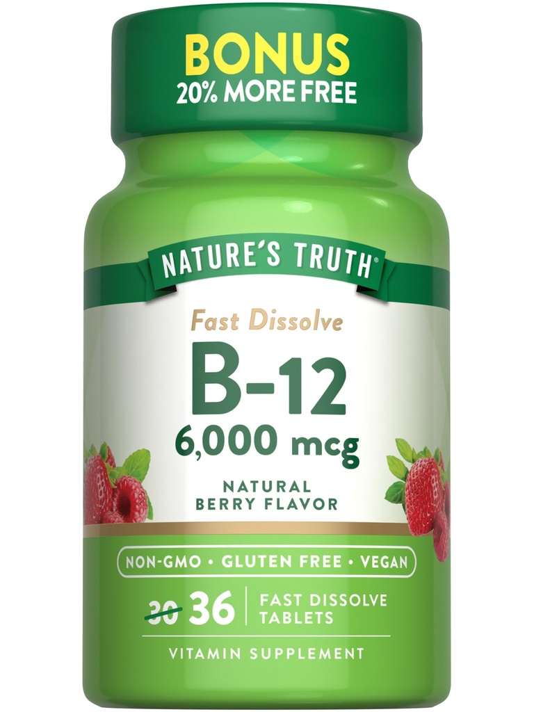 Nature's Truth B12 Βιταμίνη 6000 mcg 