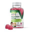 Viteey Kids Magnesium Citrate Gummies - Υποστηρίζει τη βοήθεια ύπνου, την ηρεμία Gummies, μυών Relaxer, Optimal Relaxation - Χορτοφαγική, Ζελατίνη Χωρίς, Γλουτένη Χωρίς, GMO Δωρεάν - Νόστιμο μασώμενα Βατόμουρο Γεύση Gummy
