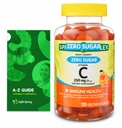 Zero Sugar Vitamin C Gummies Dietary Supplement, 250 mg, 120 Ct Bundle with Exclusive Vitamins & Minerals - A to Z - Better Ligth&Spring Guide