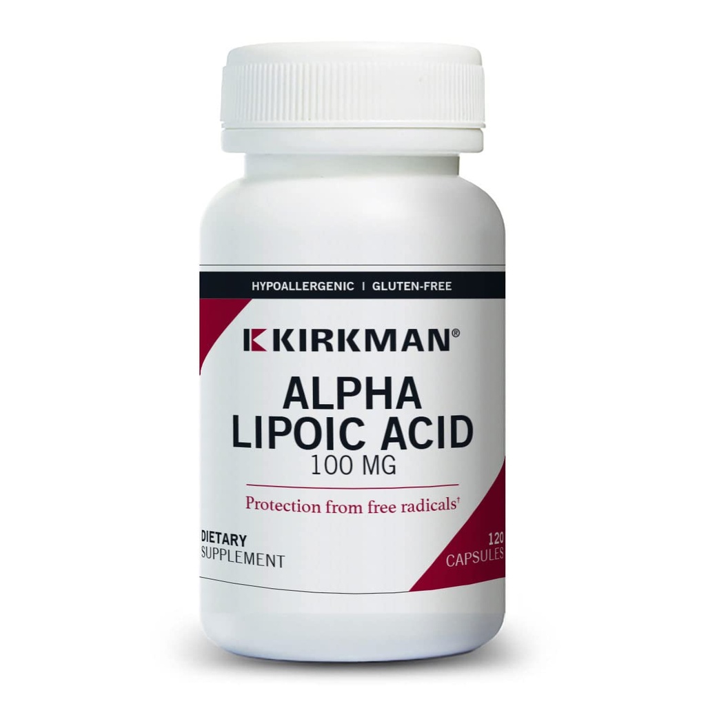 Kirkman Alpha Lipoic Acid 100 mg - Hypoallergenic 