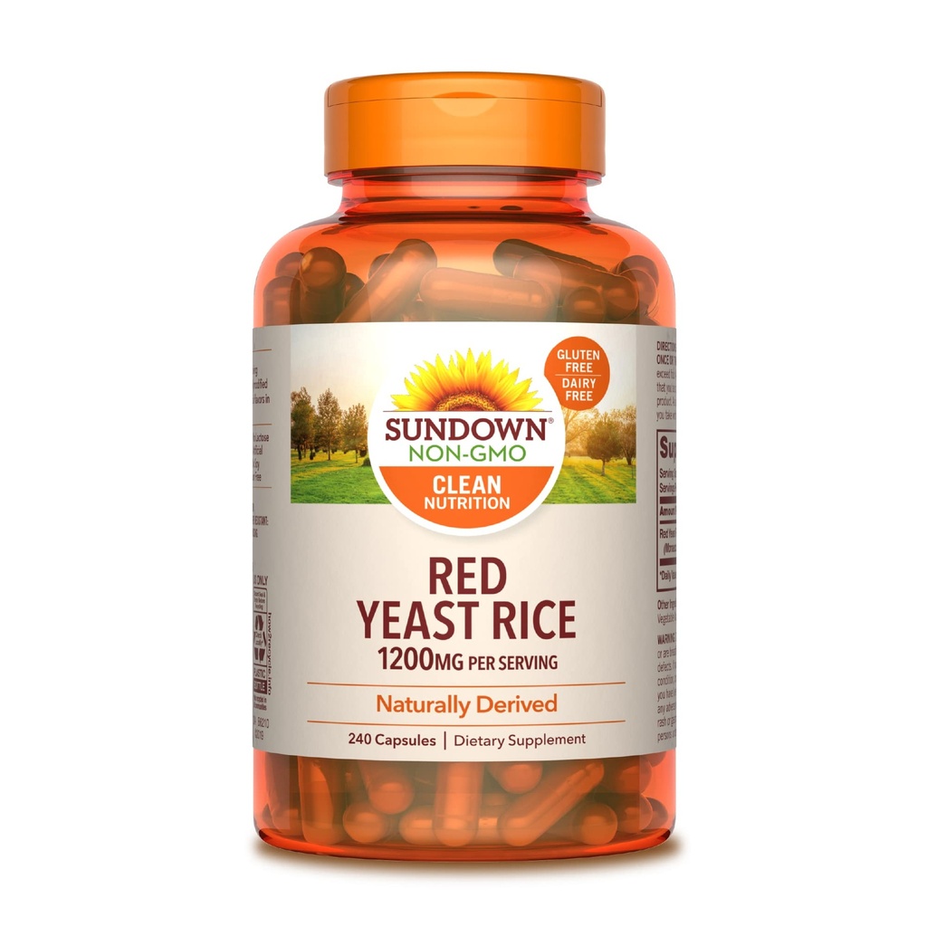 Sundown Red Yeast Rice 1200 mg, 240 Κάψουλες