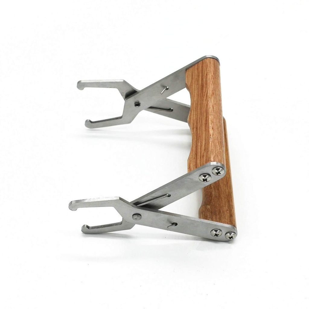 WEICHUAN Bee Kive Frame Grip - Ανοξείδωτο χάλυβα Beeekeeping Frame Gripper, Holder και εργαλείο ανύψωσης με ξύλινη λαβή για Beekeeper