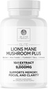 DR. EMIL NUTRITION 9000mg Βιολογικό Lions Mane Συμπληρώματα κάψουλες με Chaga, Reishi & Maitake - Φυσικό Mushroom Blend για την υποστήριξη της ευεξίας