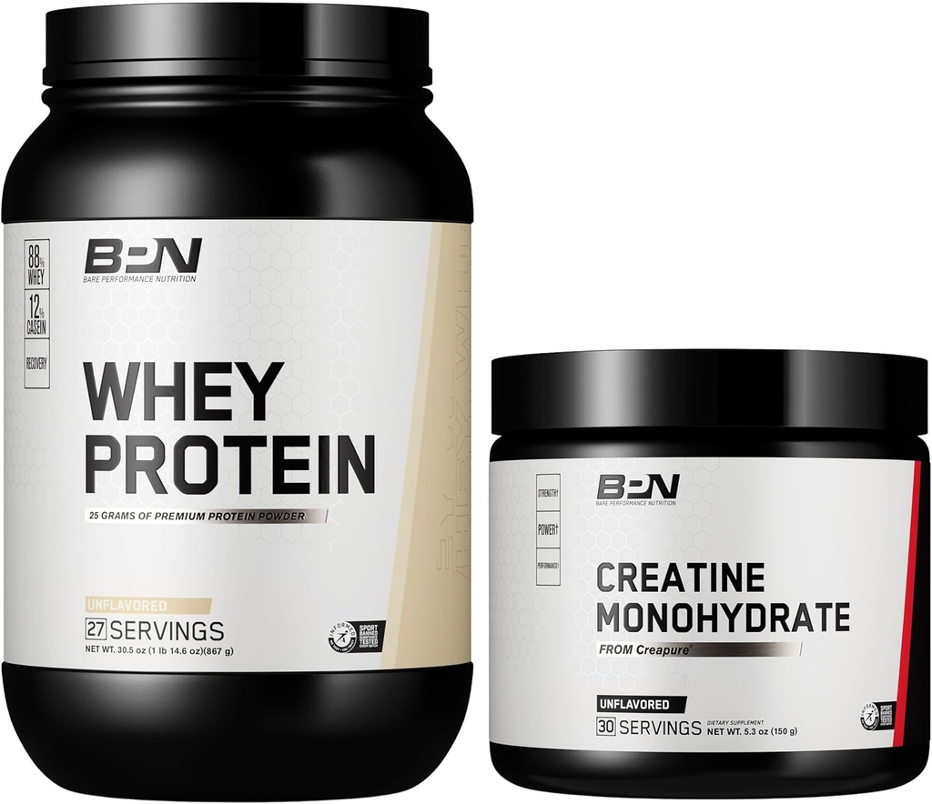 BARE ΕΠΙΔΟΣΕΙΣ ΔΙΑΤΡΟΦΗΣ BPN Whey Unflaved Protein + Creatine Bundle