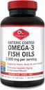 Enteric Coated Omega 3 Fish Oils, 2000 mg ανά μερίδα/ 60 μερίδες, 120 Softgels