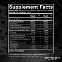 DRAGON PHARMA Venom Extreme Potency Pre-Workout, Laser Sharp Focus + Ενέργεια, Έντονη απόδοση, Αποδεδειγμένα συστατικά για την ενίσχυση της αγγειοδιαστολής & αντοχής (40 εξυπηρετούν, American Juice)