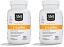 365 Με ολόκληρη την αγορά τροφίμων, L Lysine 500 Mg κάψουλες λαχανικών, 100 κόμης (πακέτο του 2)