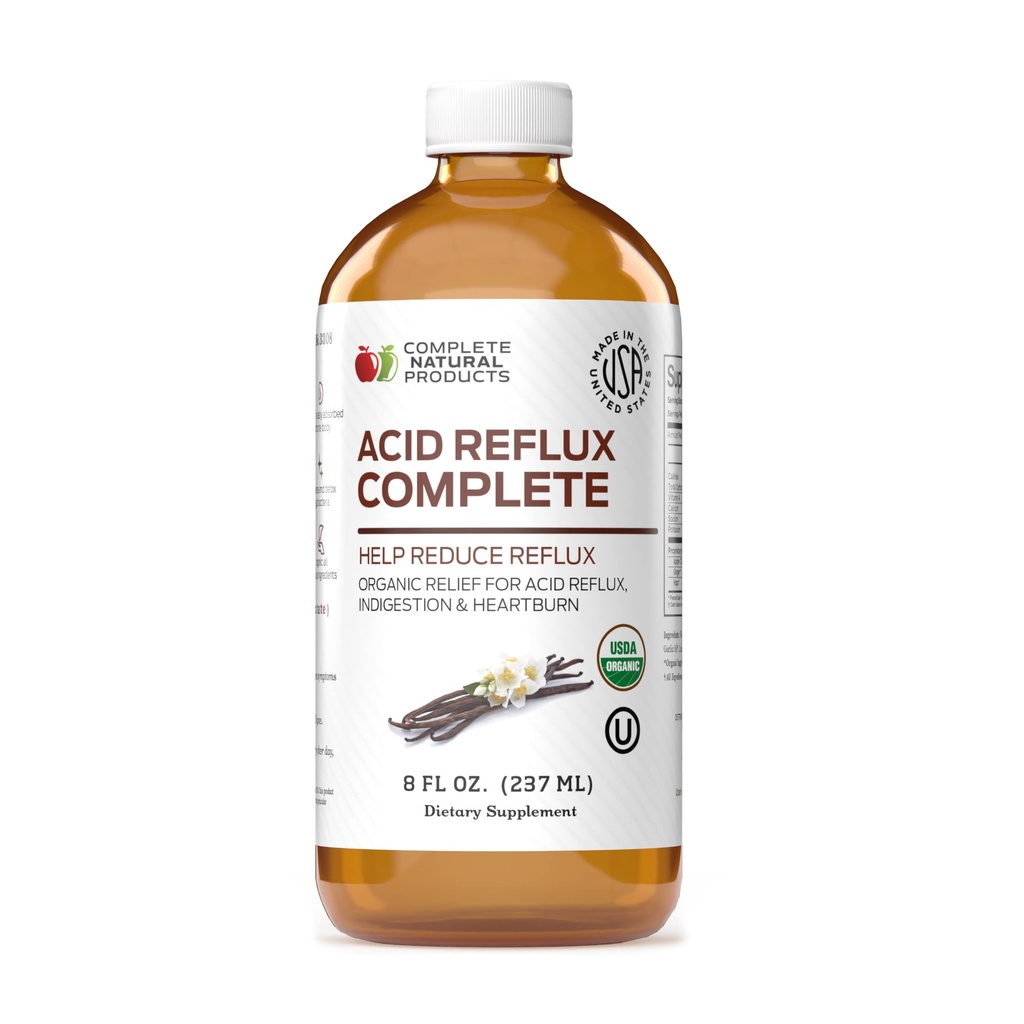 Acid Relux Complete 8oz - Φυσικό βιολογικό υγρό Heartburn, GERD, & Amish Relux Relief Remedy & Medicine