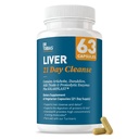 Dr. Tobias Liver 21 Day Cleanse - Herbal Liver Detox Cleanse with Milk Thistle Dandelion Root & Artichoke Extract | Supports Liver Health & Digestion (63 Vegetarian Capsules (Pack of 1))