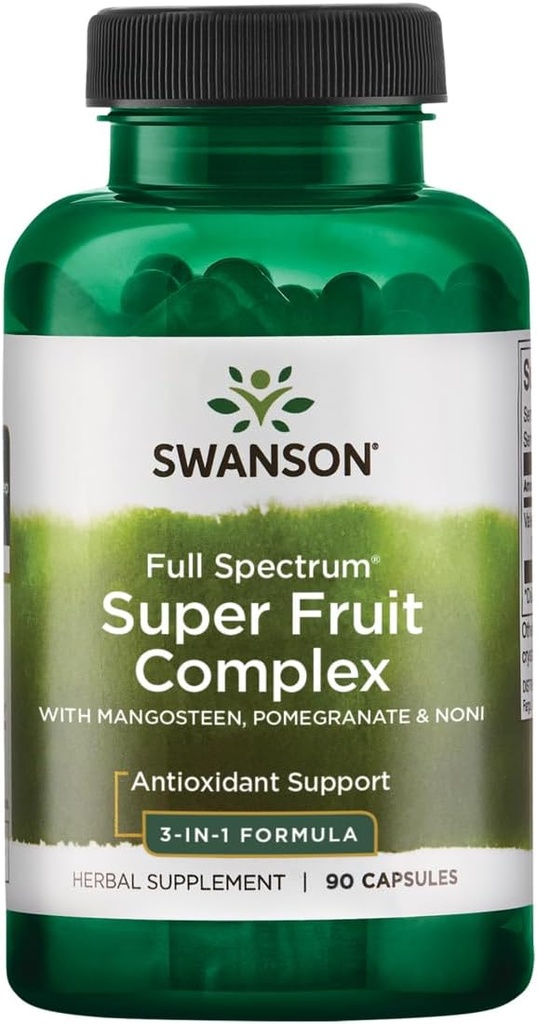 Swanson Mangosteen/Pomegranate/Noni Complex Antioxidant Support Gastorintestinal Support 240 Milligrams 90 Capsules