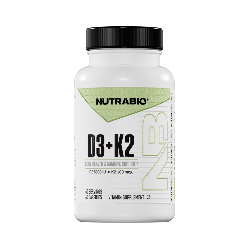 NutraBio Βιταμίνη D3 K2 