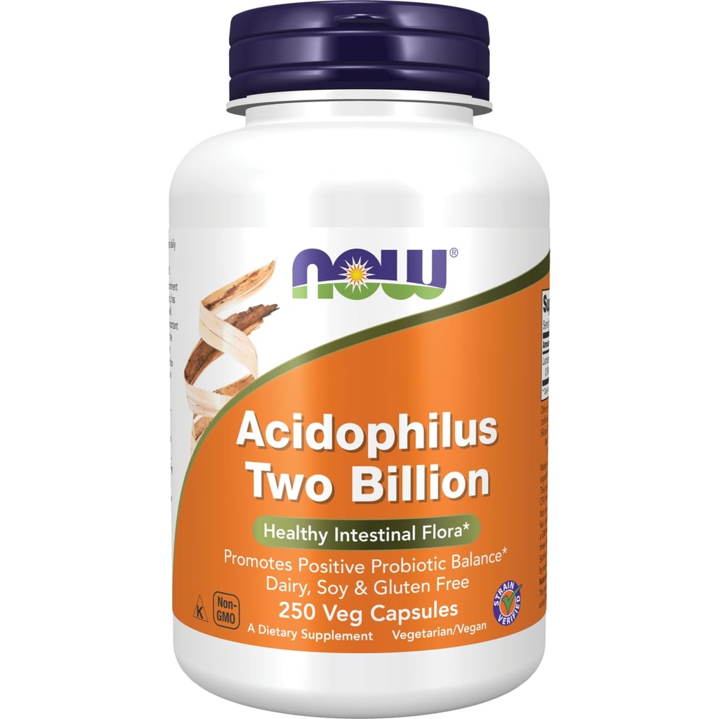 Τώρα Τρόφιμα Acidophilus 2 δισεκατομμύρια 250 Caps