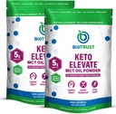 BioTrust Keto Elevise – C8 MCT Oil Powder – Ketogenic MCT Coffee Creamer, Keto Coffee Creamer – Καθαρή ενέργεια, ψυχική εστίαση & καθαρότητα – 100% Caprylic Acid MCT Powder, Μη-GMO (Άγευστη, 40 υπηρεσίες)
