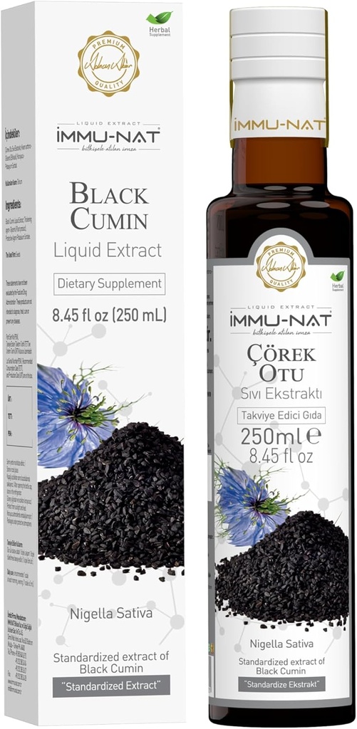 Black Cumin Seed Liquid Supplement - 8.5oz - ισχυρό ανοσοενισχυτικό, καθαρό & θρεπτικό υλικό-Rich, Vegan & Gluten-free