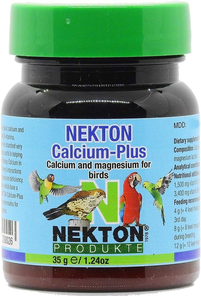 Nekton Calcium Plus - Calcium with Magnesium & Vitamins 35g/1.23 oz
