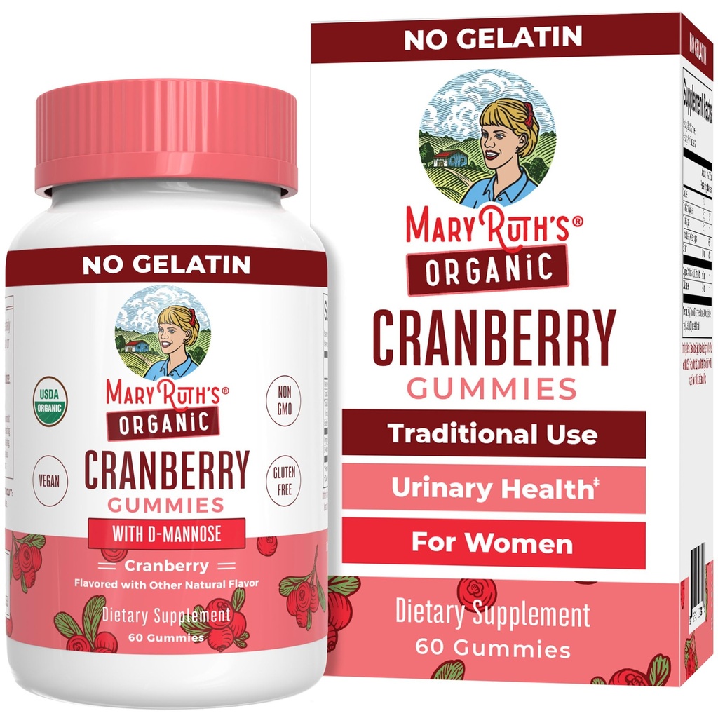 MaryRuth Organics Organic Cranberry Gummies - 500mg συμπλήρωμα 