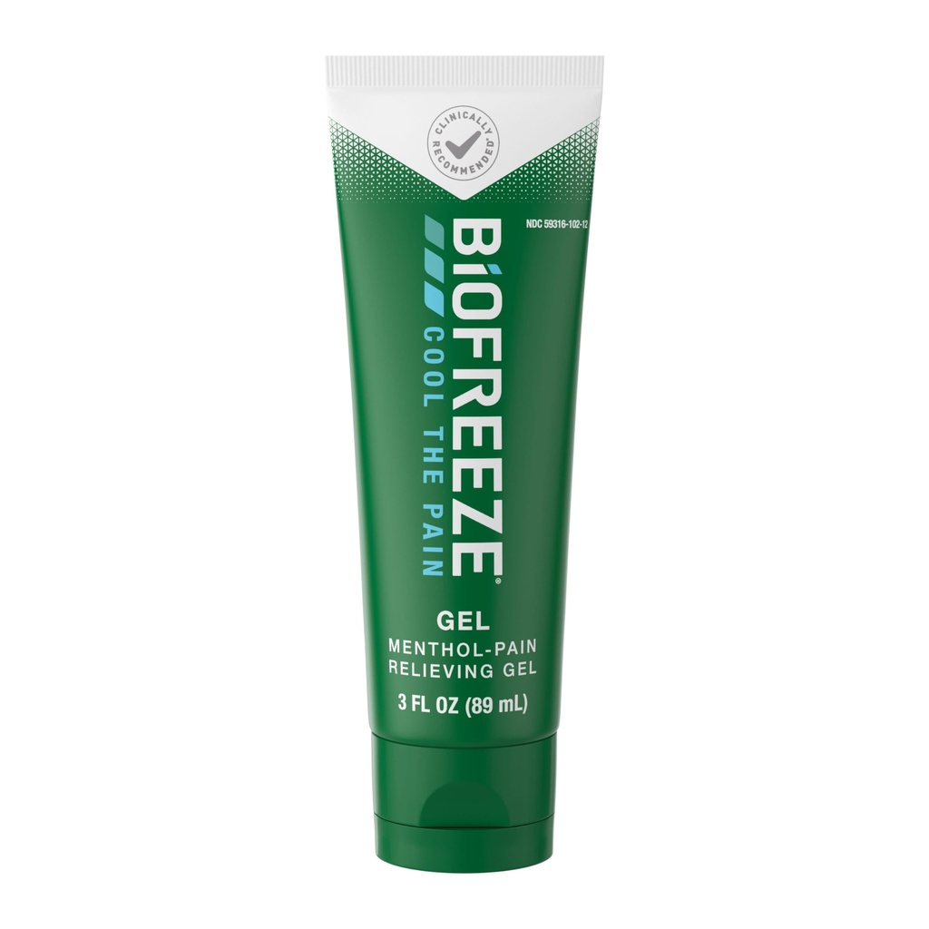 Biofreeze Pain Relief Gel, Arthritis Pain Reliver, Knee & Lower Back Pain Relief, Sore Muscle Relief, Neck Pain Relief, Pharmacist Συνιστάται, FSA Επιλέξιμη, 3 FL OZ Biofreeze Menthol Gel