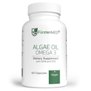 FürstenMED Algae Oil Vegan Omega 3 - Καρδιά, εγκέφαλος και κοινή υποστήριξη της υγείας - 2000mg Algae Oil εκ των οποίων 700mg DHA & 320mg EPA + 3, 6mg βιταμίνη Ε ανά ημερήσια δόση - Απαραίτητα λιπαρά οξέα