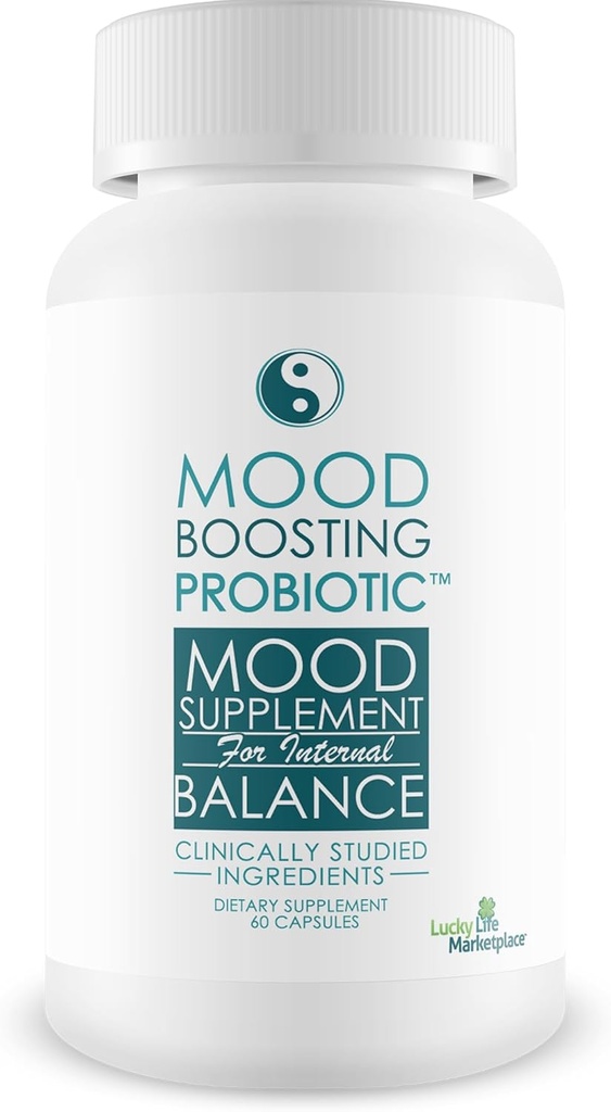 Mood Booting Probiotic Mood Supplement - Universal Formula for Women & Men - Προβιοτική & Προβιοτική Υποστήριξη για Πλήρη Οφέλη Σώματος - Βοήθεια Βελτιωμένη Πεθητική Υγεία & Ανοσολογική Υγεία