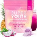 SkinnyFit - Super Youth Collagen for Women - Multi Collagen Peptides Powder - Probiotics, Fiber, Hyaluronic Acid - Non GMO, Gluten Free, Sugar Free - Beauty & Self Care - Tropical Punch (28 Services)
